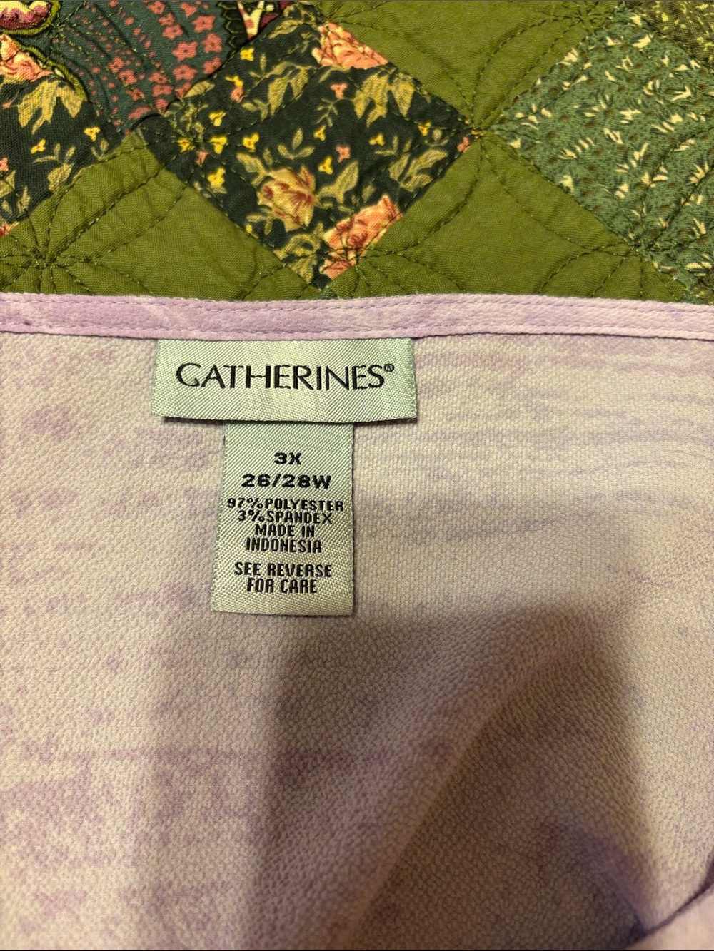 Catherines Shades of Pink and Purple Ombre Short Sleeve Tunic - Picture 2 of 4